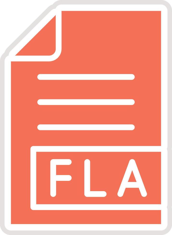 FLA Icon Design Illustration vector