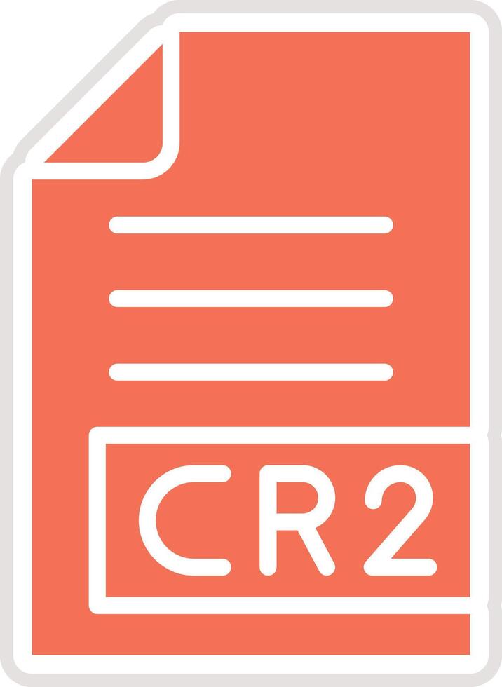 CR2 Icon Design Illustration vector
