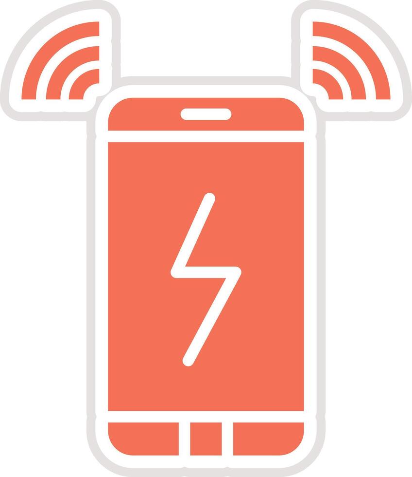 Wireless charging Icon Design Illustration vector