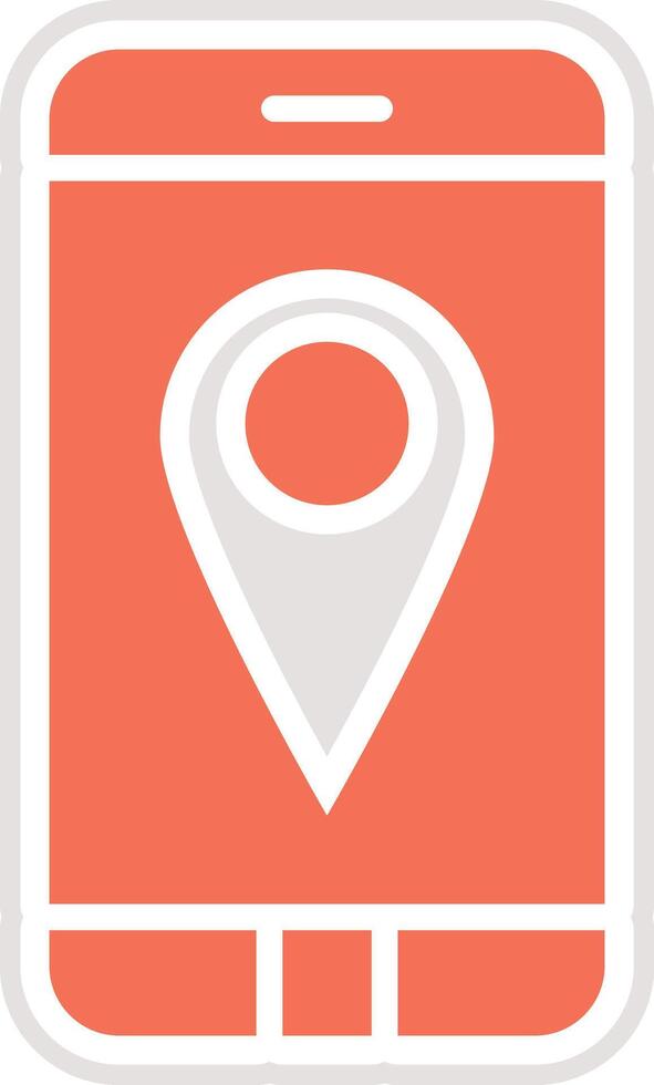 Gps mobile Icon Design Illustration vector