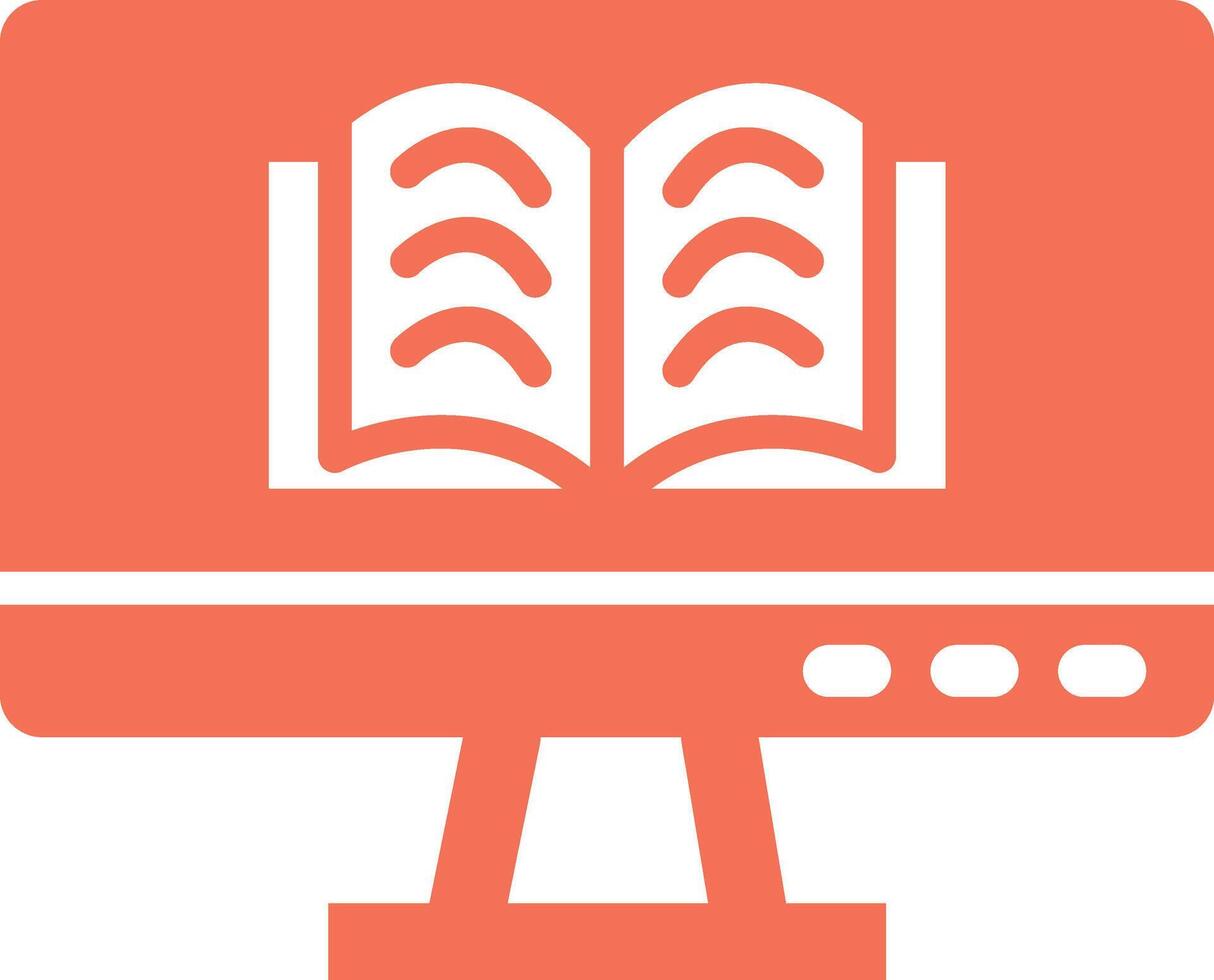 Online learning Icon Design Illustration vector