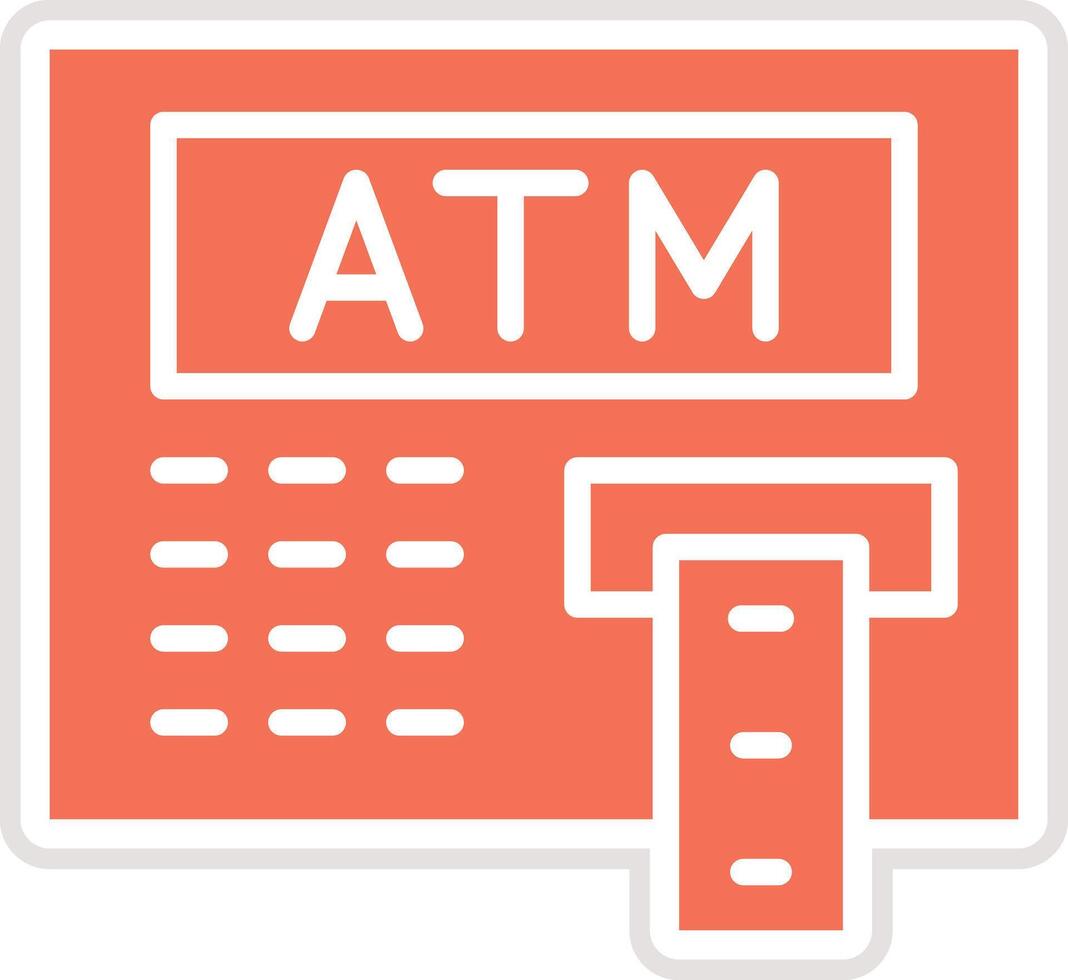 Atm machine Icon Design Illustration vector