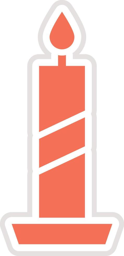 Candle Icon Design Illustration vector