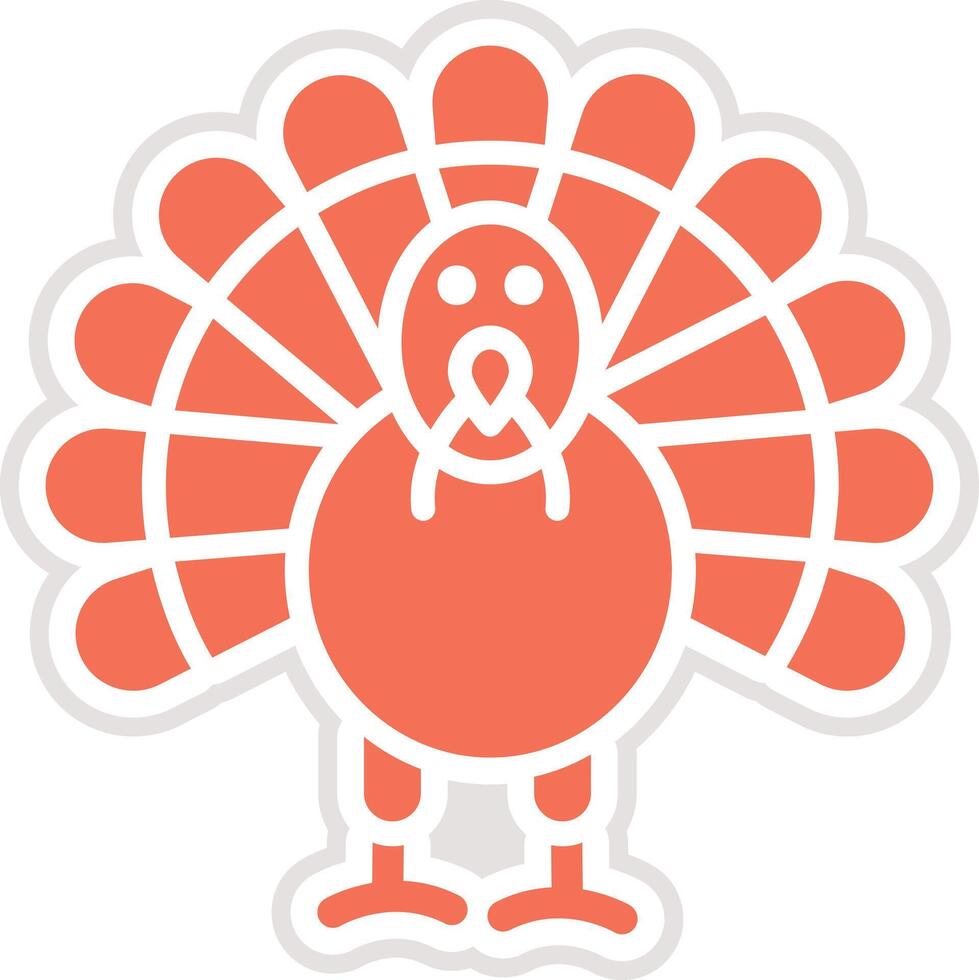 Turkey chicken Icon Design Illustration vector
