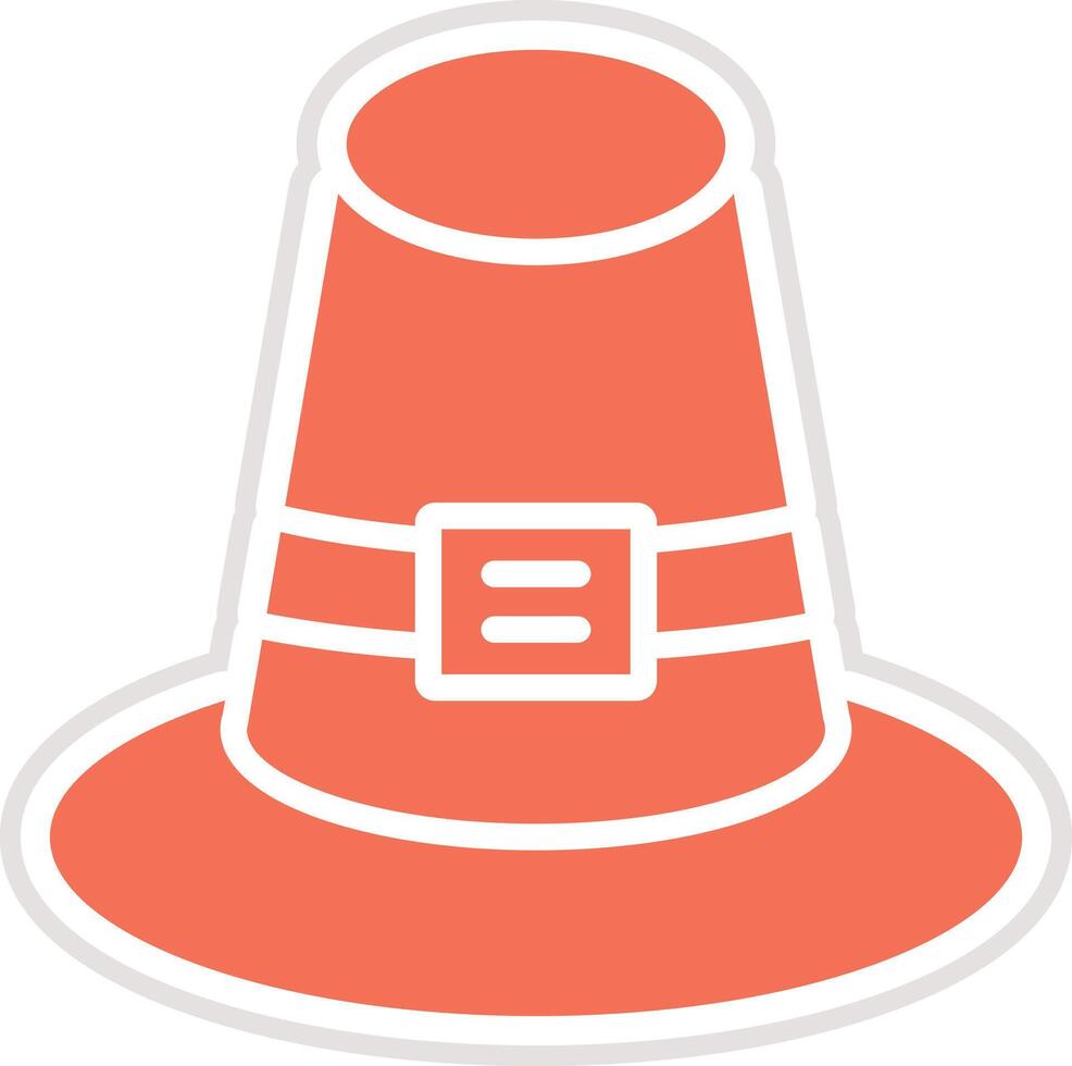 Pilgrim Icon Design Illustration vector