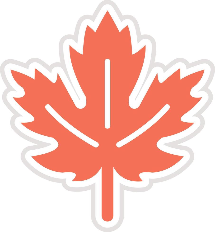 Maple leaf Icon Design Illustration vector