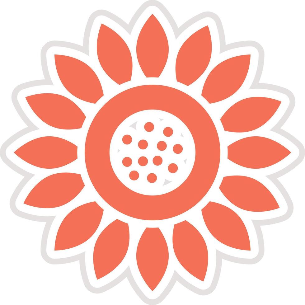 Sunflower Icon Design Illustration vector