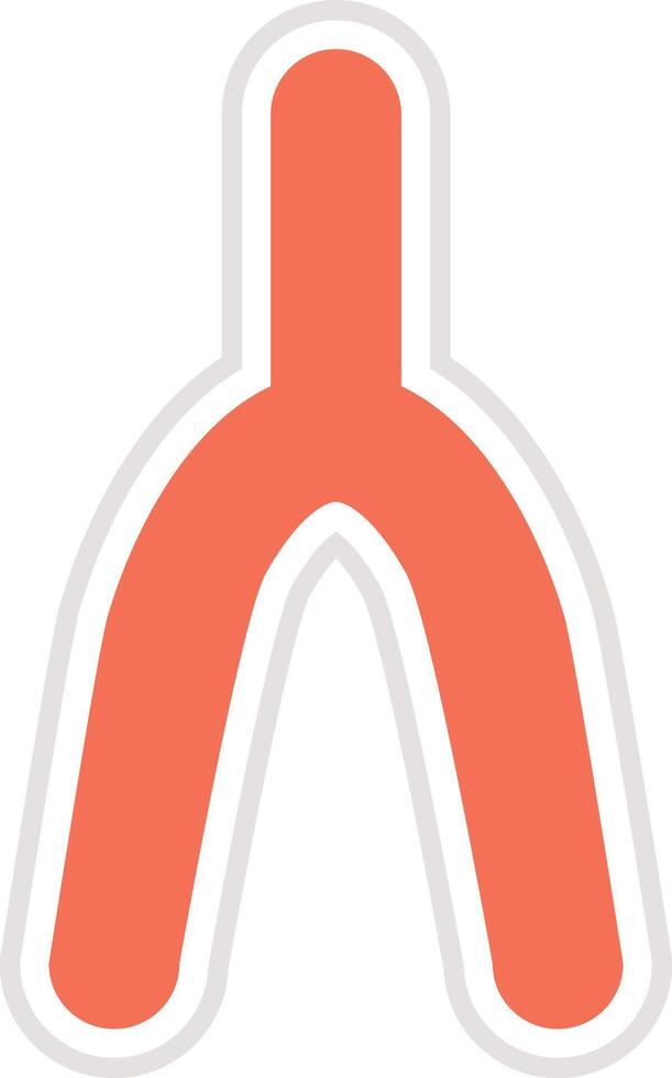 Wishbone Icon Design Illustration vector