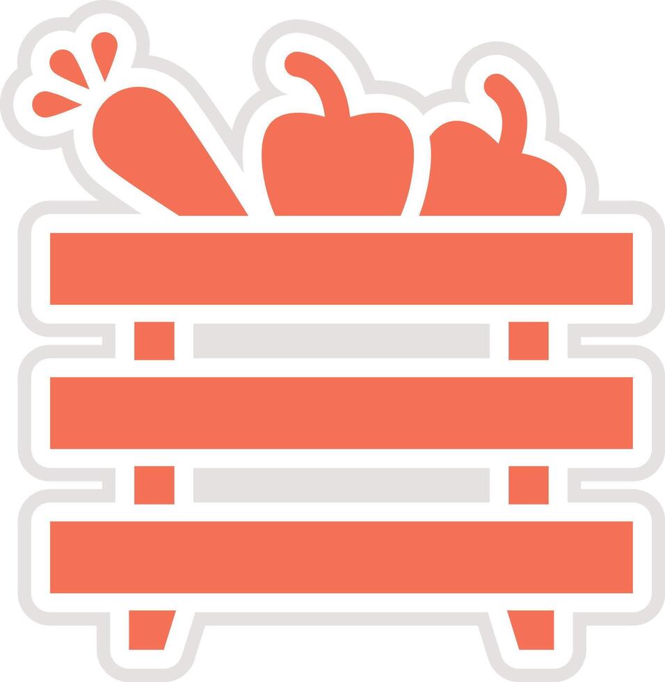 Fruit basket Icon Design Illustration vector