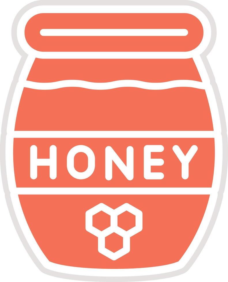 Honey Icon Design Illustration vector