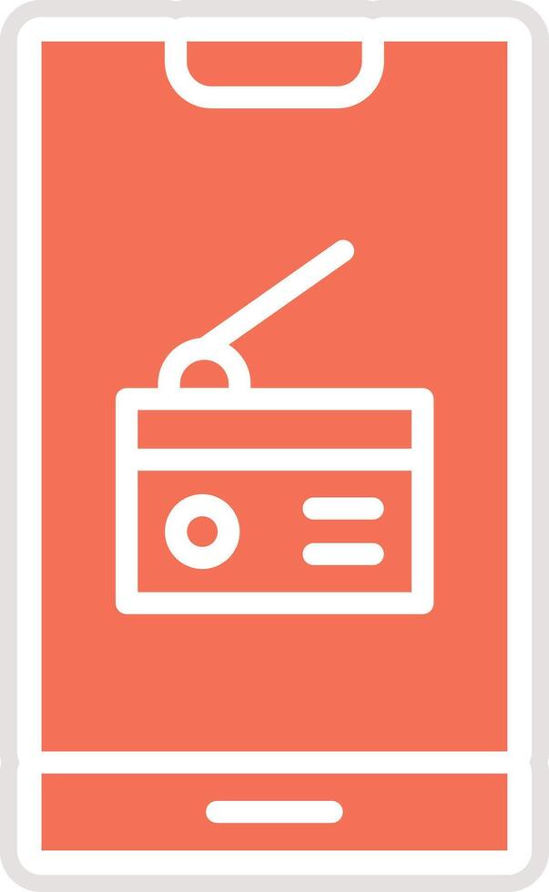 Radio Icon Design Illustration vector