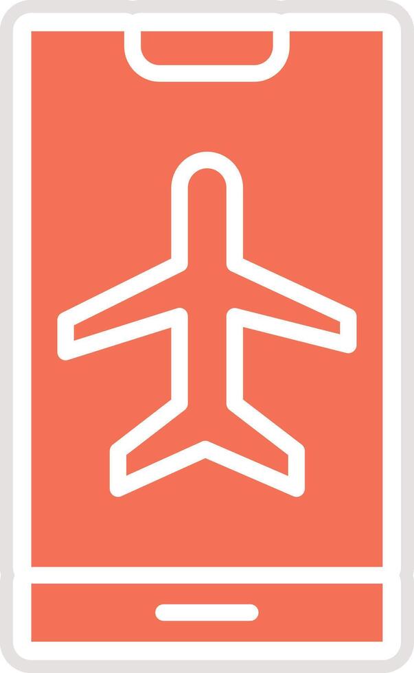 Airplane Mode Icon Design Illustration vector