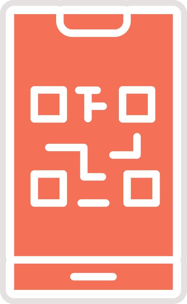 QR Code Icon Design Illustration vector