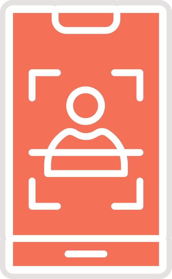 Face Scan Icon Design Illustration vector