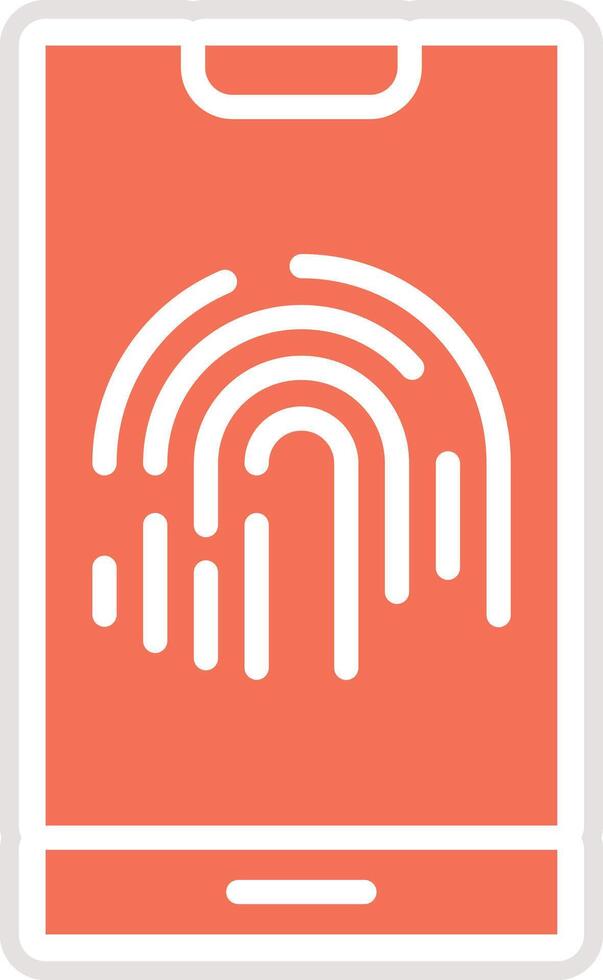 Fingerprint Icon Design Illustration vector