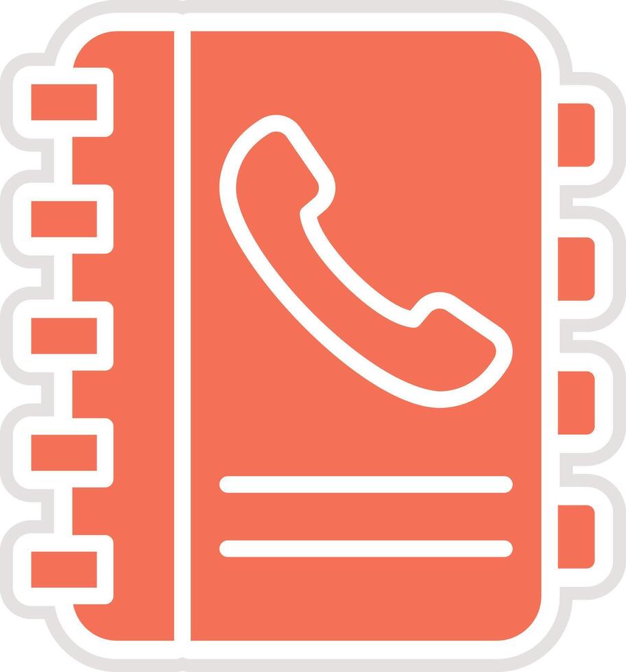 Contacts book Icon Design Illustration vector