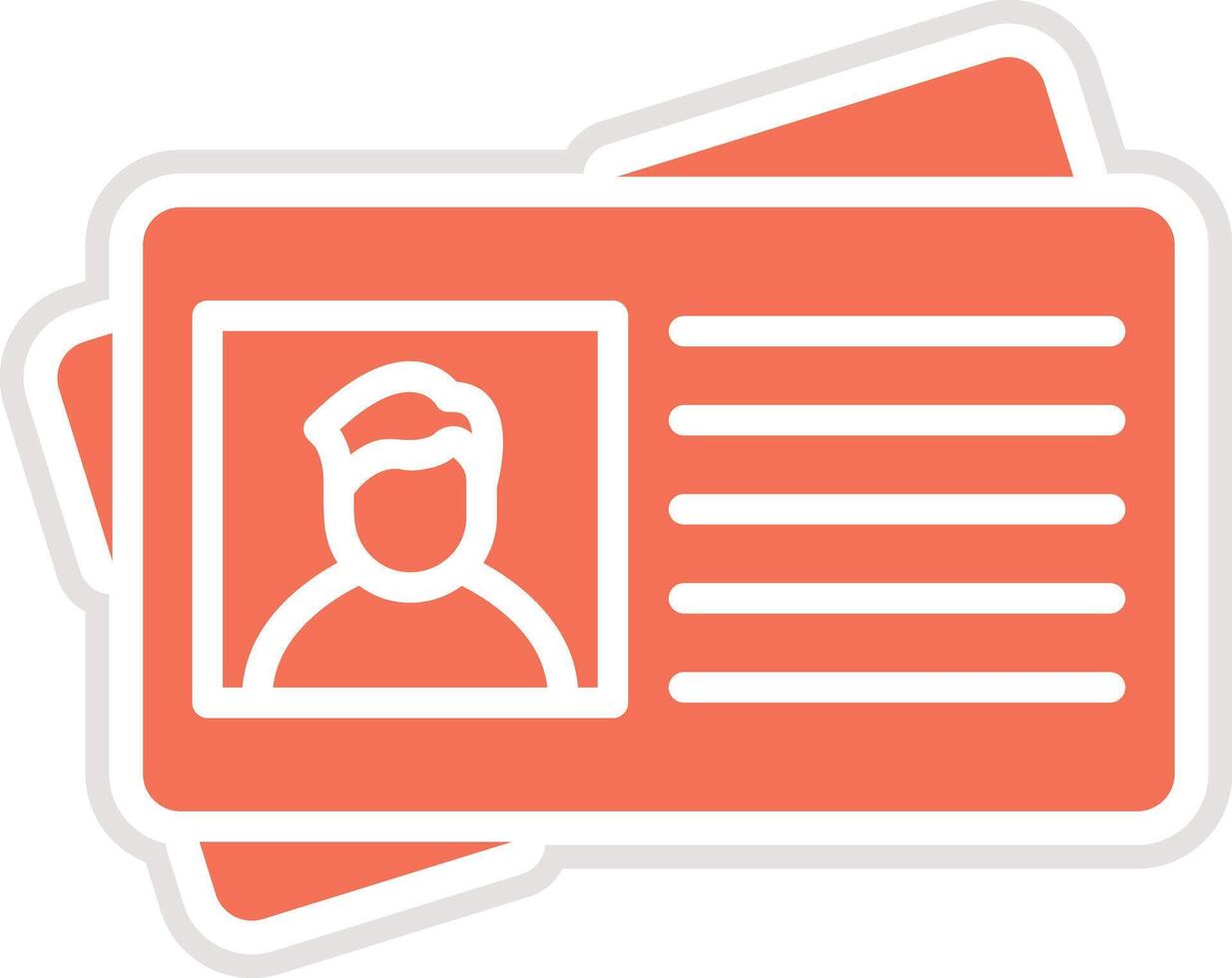 Business card Icon Design Illustration vector