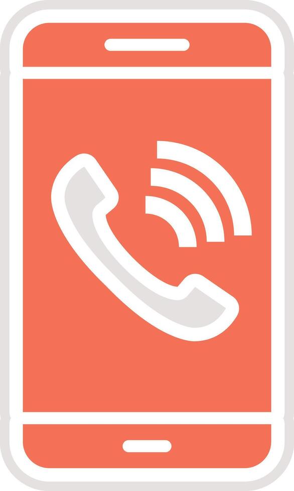 Mobile call Icon Design Illustration vector