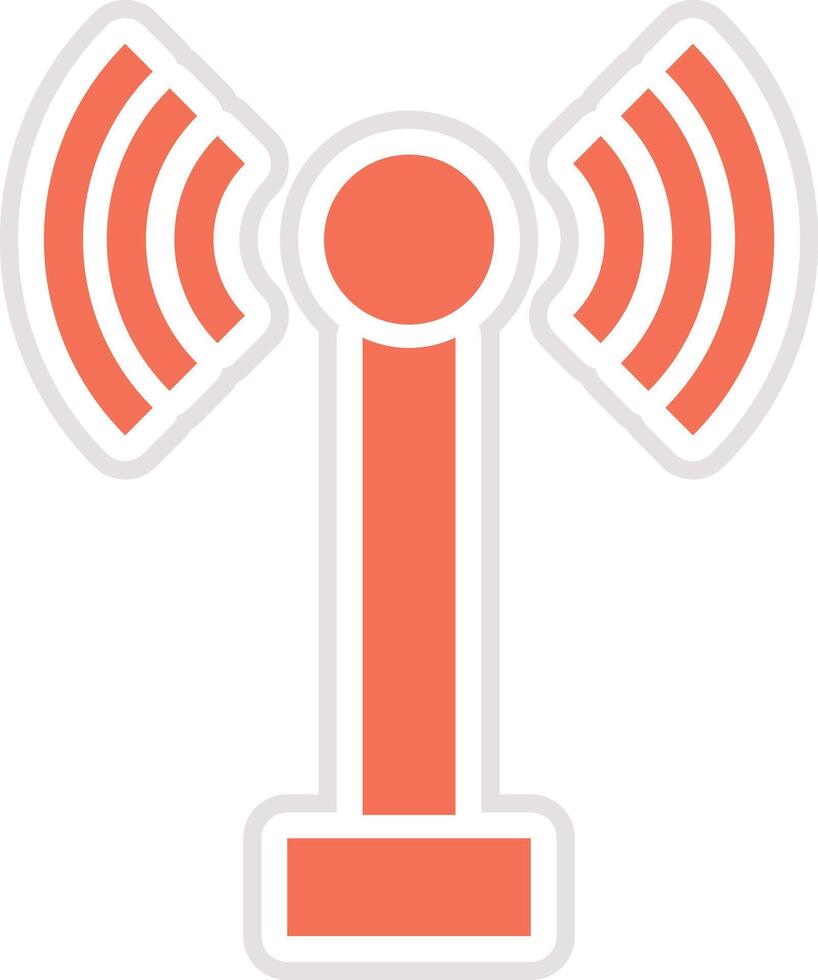 Radio antenna Icon Design Illustration vector