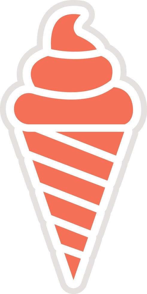 Ice cream Icon Design Illustration vector