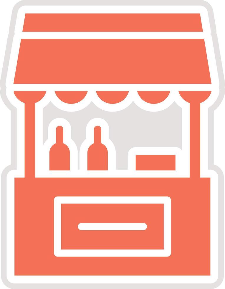 Food stall Icon Design Illustration vector
