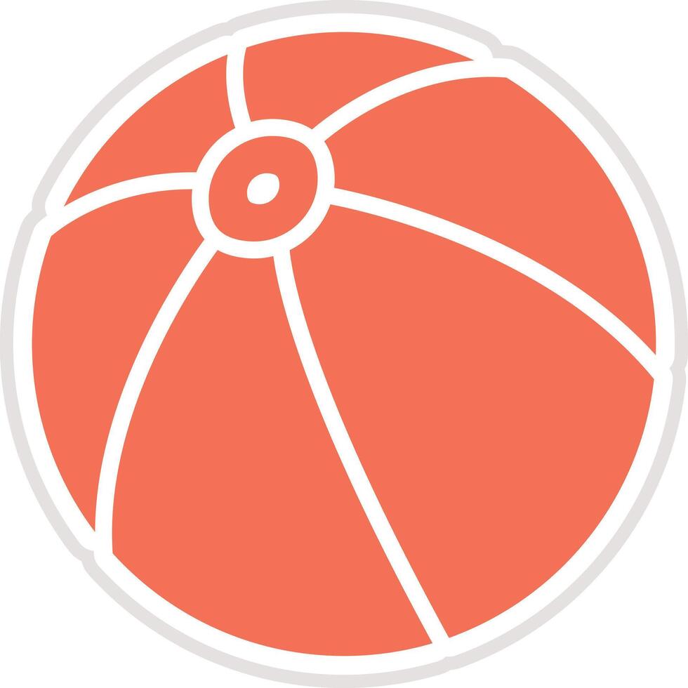 Beach ball Icon Design Illustration vector