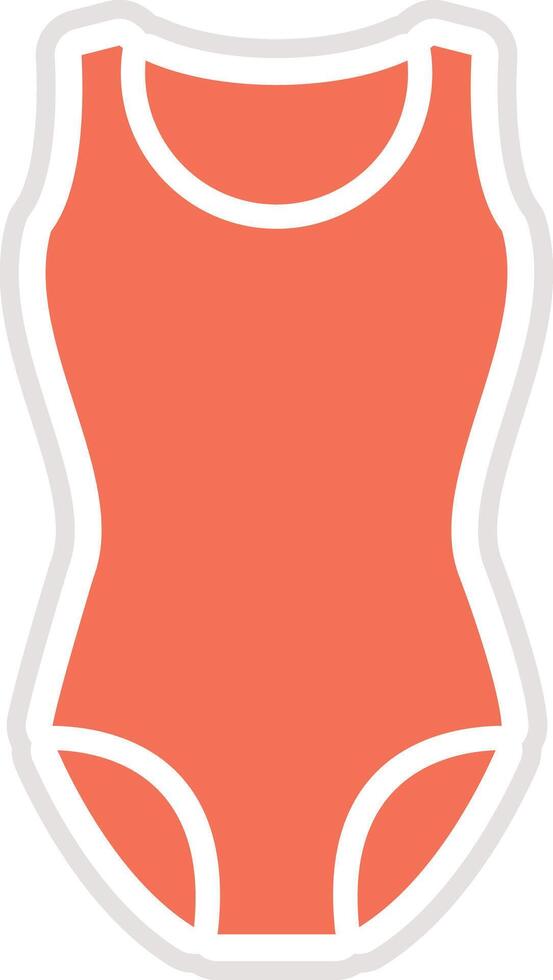 Swim suit Icon Design Illustration vector