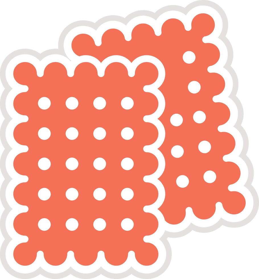 Biscuit Icon Design Illustration vector
