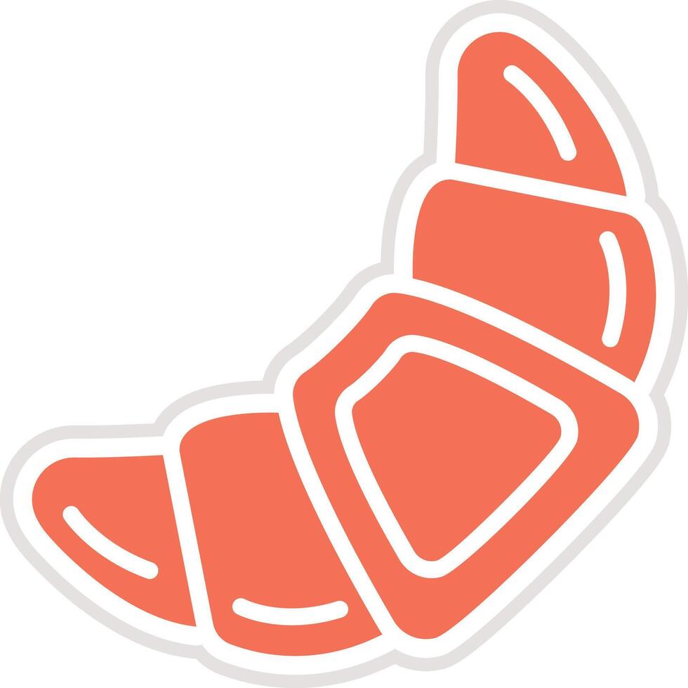Croissant Icon Design Illustration vector