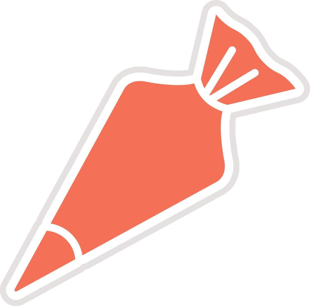 Pastry bag Icon Design Illustration vector