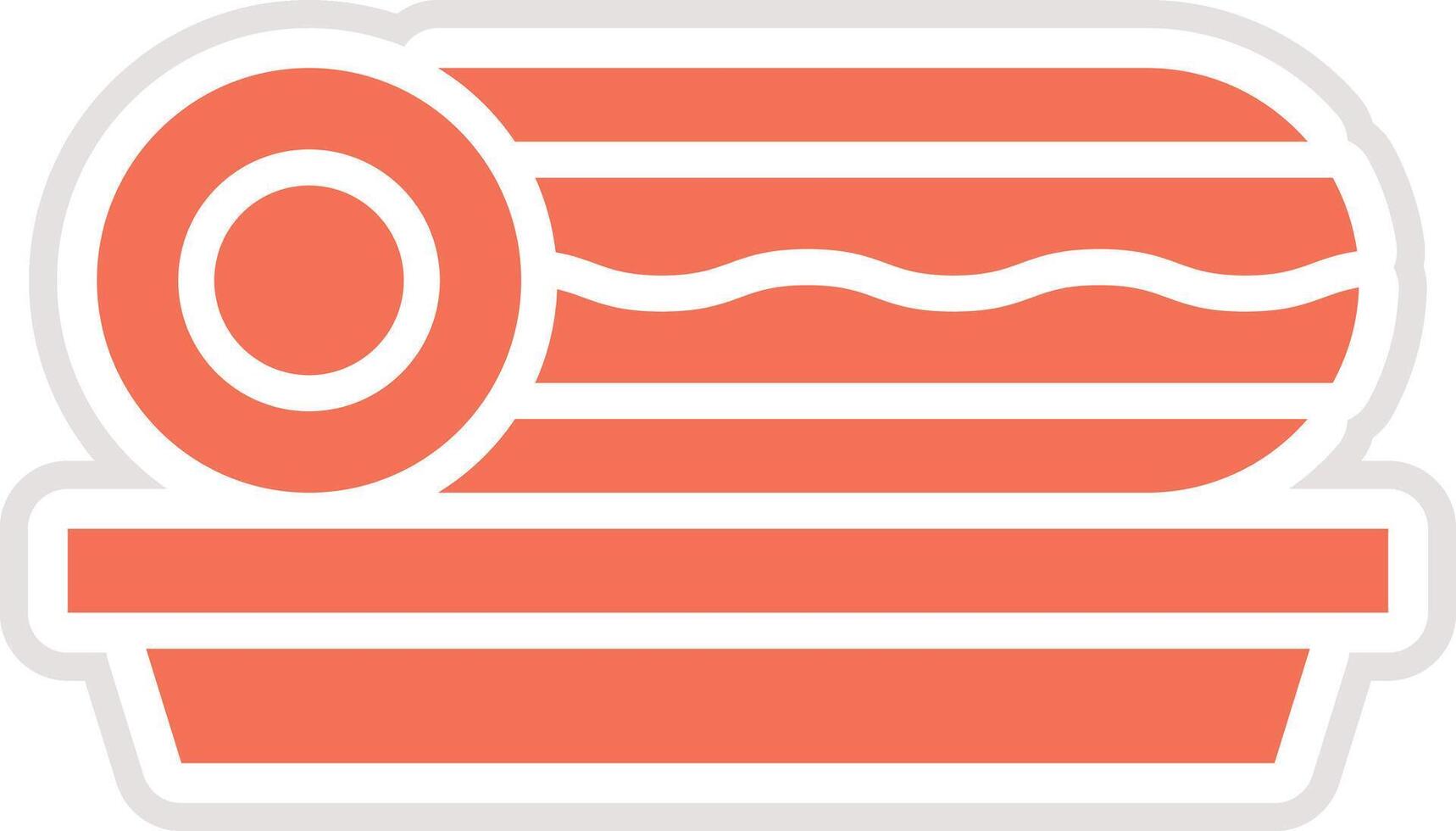 Roll cake Icon Design Illustration vector
