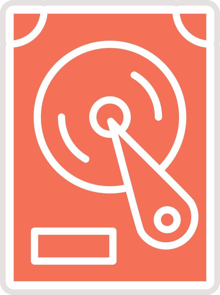 Hard Disk Icon Design Illustration vector