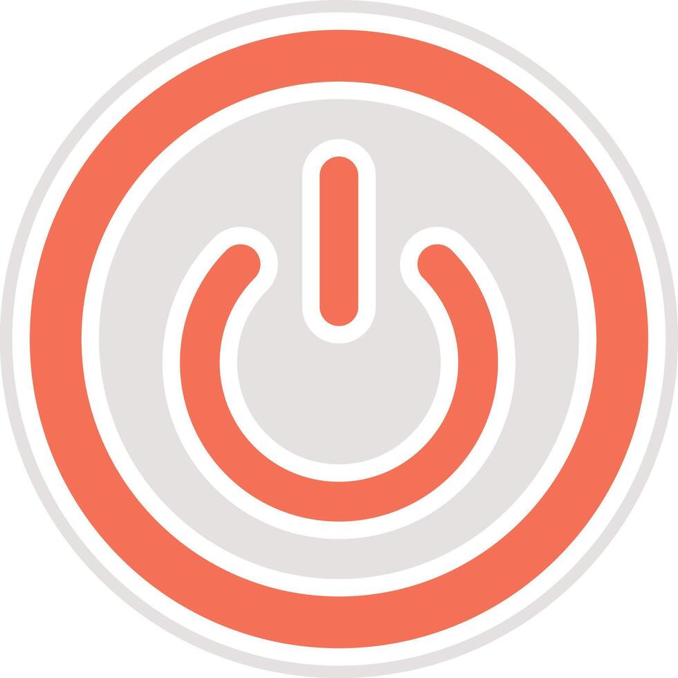 Power Button Icon Design Illustration vector