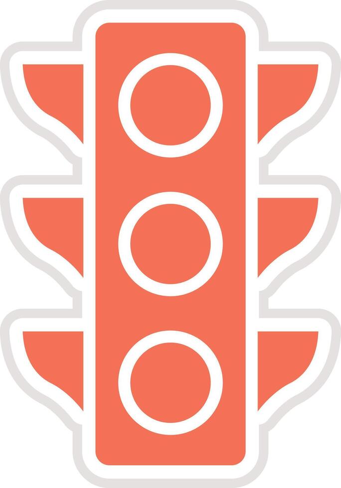 Traffic lights Icon Design Illustration vector