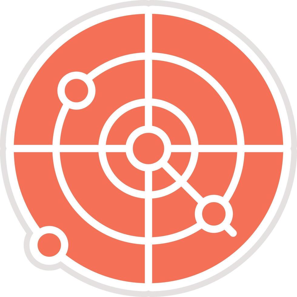 Radar Icon Design Illustration vector