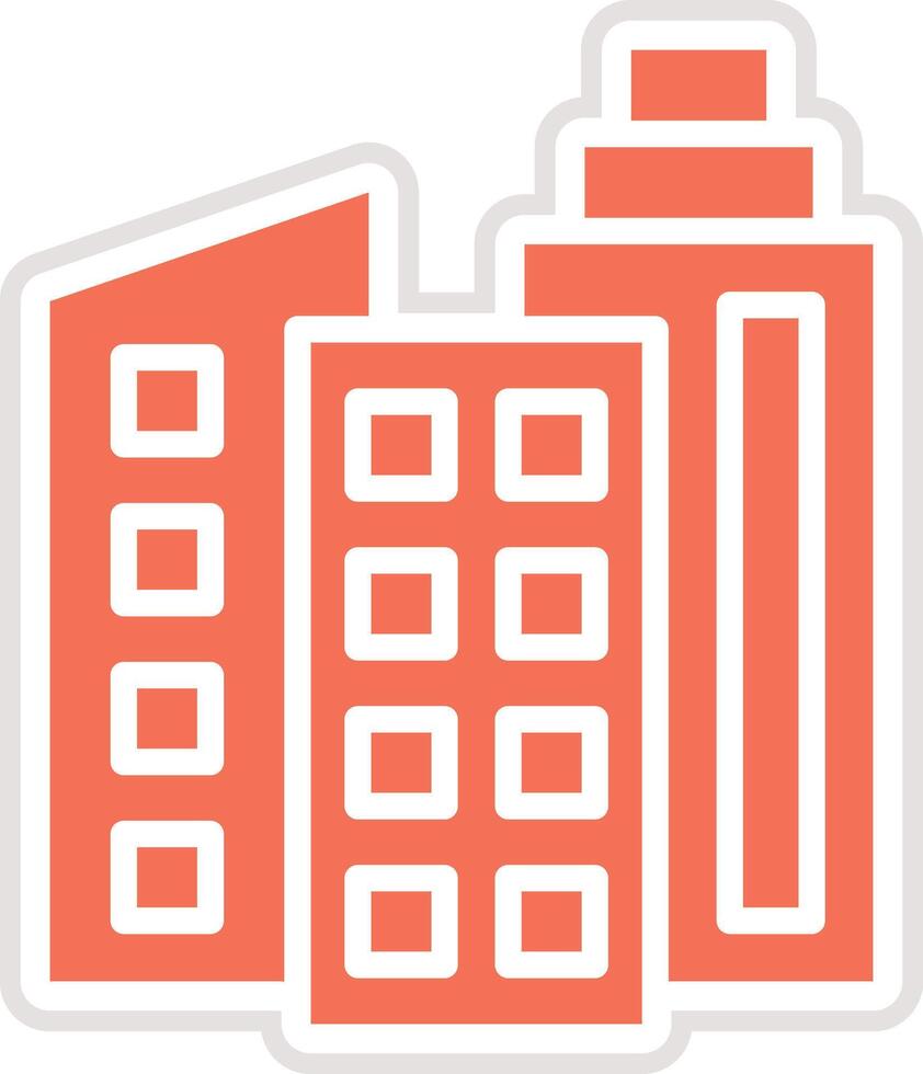 Office building Icon Design Illustration vector