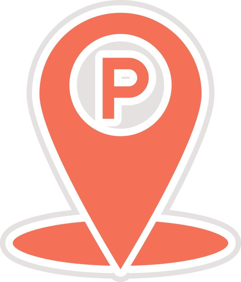 Parking Icon Design Illustration vector