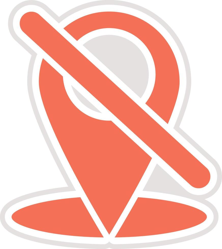 Location off Icon Design Illustration vector
