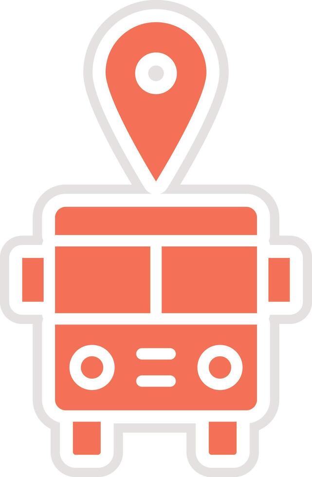 Bus station Icon Design Illustration vector