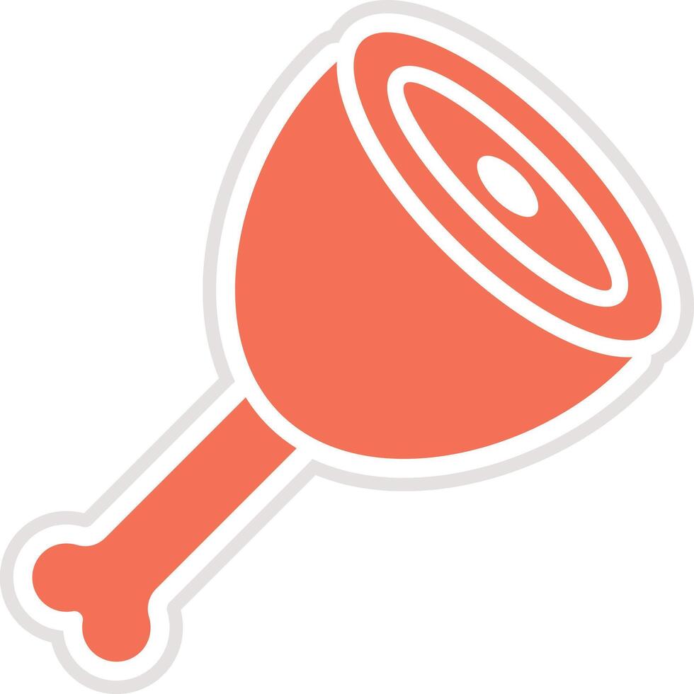 Pork Icon Design Illustration vector