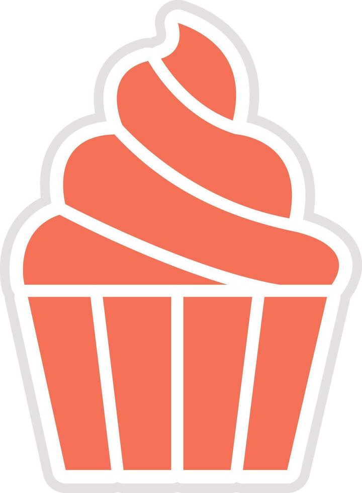 Cup Cake Icon Design Illustration vector