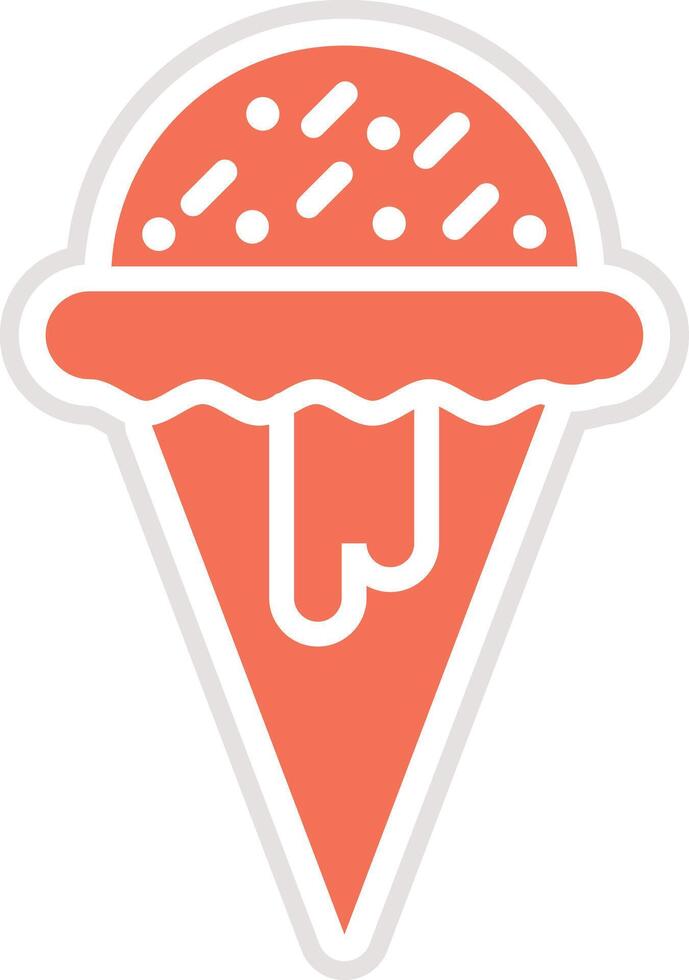 Ice Cream Icon Design Illustration vector