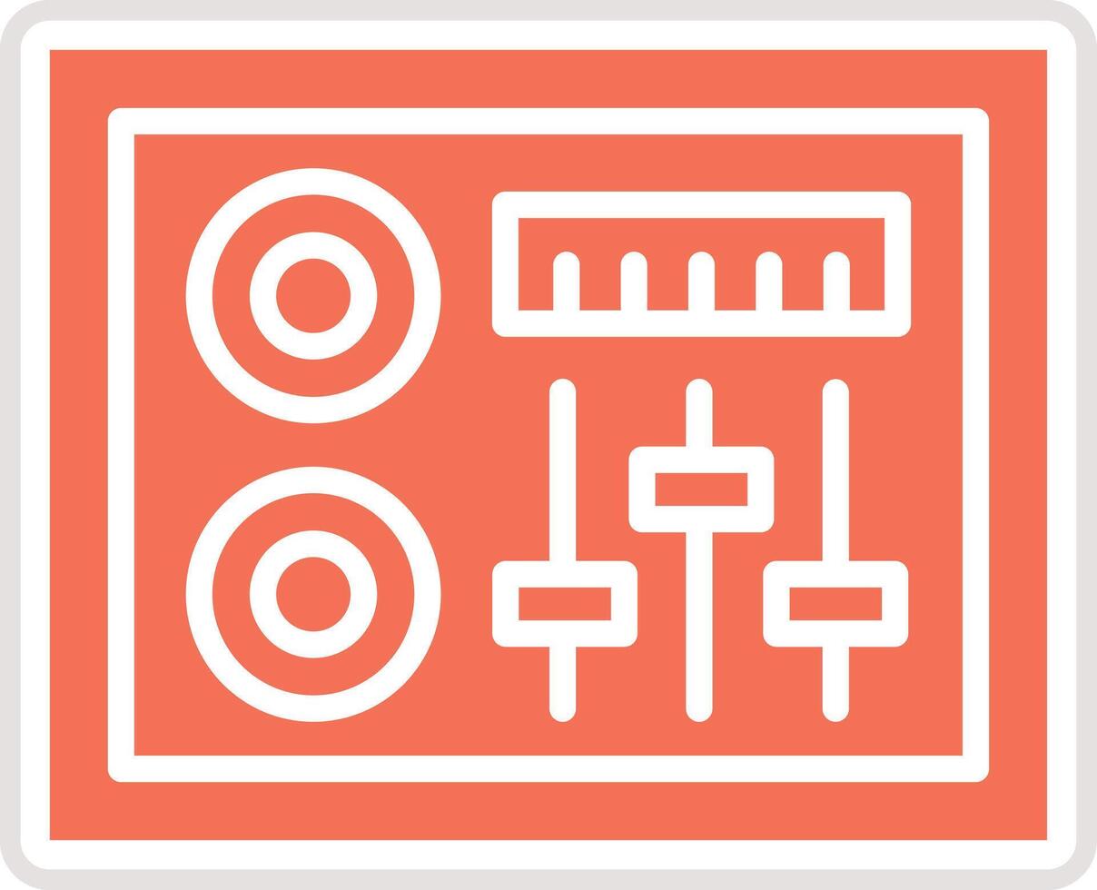 Dj Mixer Icon Design Illustration vector