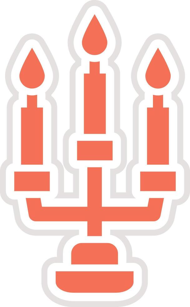 Candle Icon Design Illustration vector