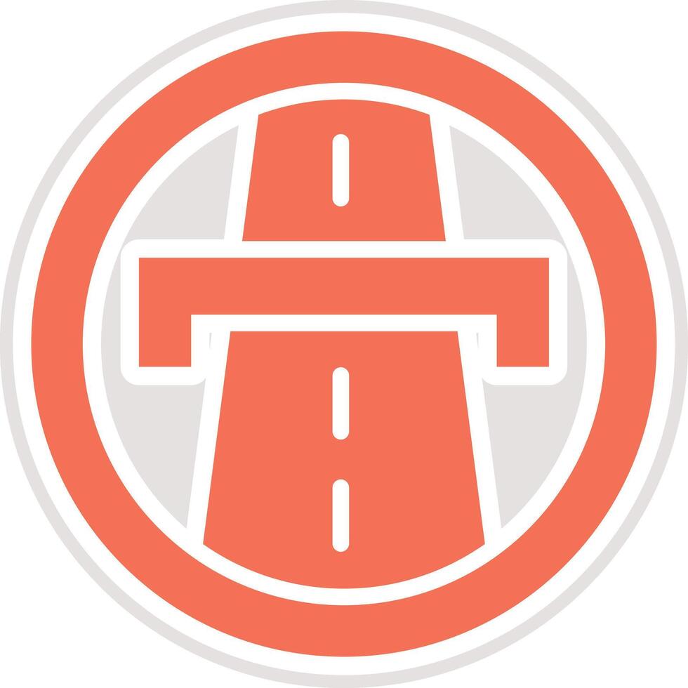 Highway Icon Design Illustration vector