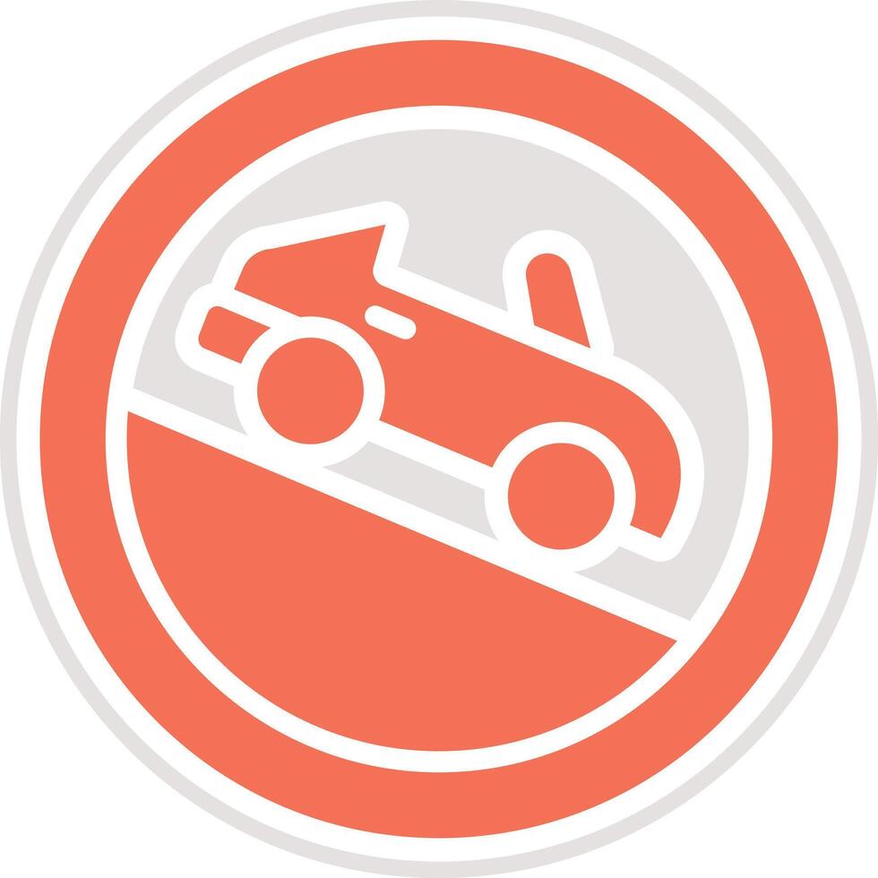 Slope Icon Design Illustration vector