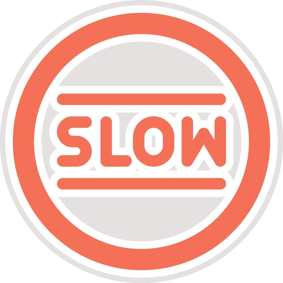 Slow Icon Design Illustration vector