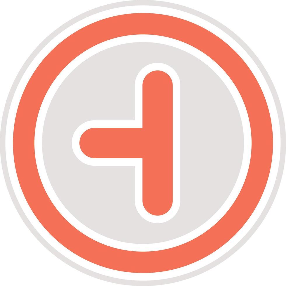 Side road left Icon Design Illustration vector