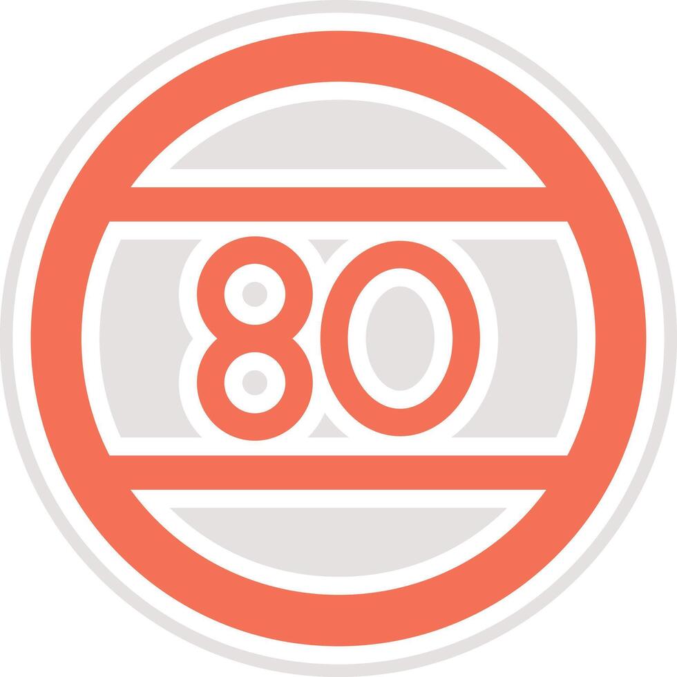Speed limit Icon Design Illustration vector