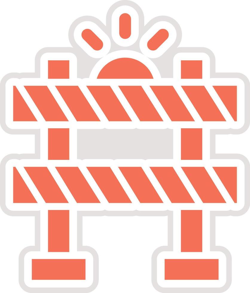 Barrier Icon Design Illustration vector